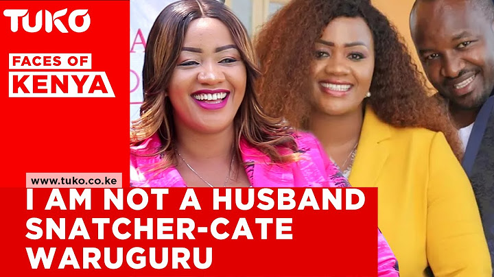 I'm not a husband snatcher-Hon Cate Waruguru | Tuko TV