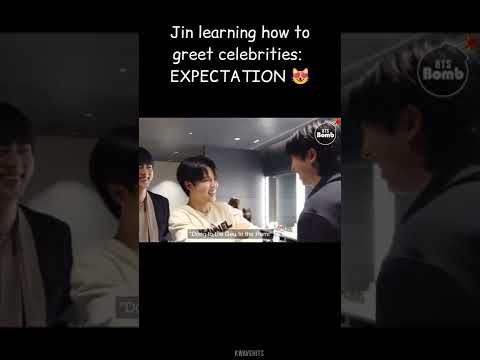 Jungkook & Jin greeting eo🤣😭 BTS funny Jin Jungkook Jimin Namjoon #bts#jungkook#jin#jimin#namjoon#rm