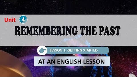 UNIT 4:  GETTING STARTED -  GR 9 - GLOBAL