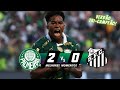 Verdo campeo palmeiras 2 x 0 santos  melhores momentos completo  final paulisto 2024