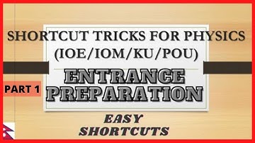 Dimension || Scalar Vector || Tricks for Physics || BE Entrance Preparation || IOE/IOM/KU/POU/PU ||