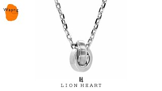 ライオンハート LION HEART ブラッシュ ダブルリング アズキチェーン ネックレス シルバー925 メンズ ブランド