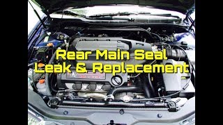 V6 Rear Main Seal Honda Accord Acura - V6 Leak & Replacement - Ridgeline Odyssey TL CL MDX