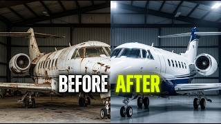 Full Restoring an Abandoned Rusted Private Jet into a Showroom Masterpiece! (Full Transformation) ✈️ Update