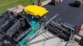 VÖGELE SUPER 3000-3i - Go Extreme - A new road surface on the A 96 near Lindau am Bodensee