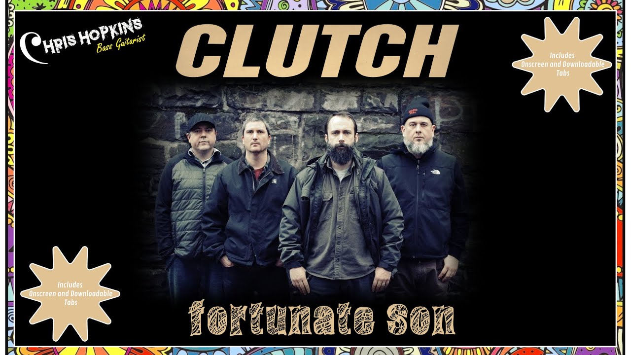 EP 84 Clutch Fortunate Son Bass Cover (Includes onscreen and