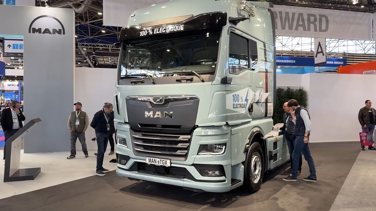 Электрический грузовик MAN eTGX (2026) – обзор и интерьер | Solutrans 2025 Лион