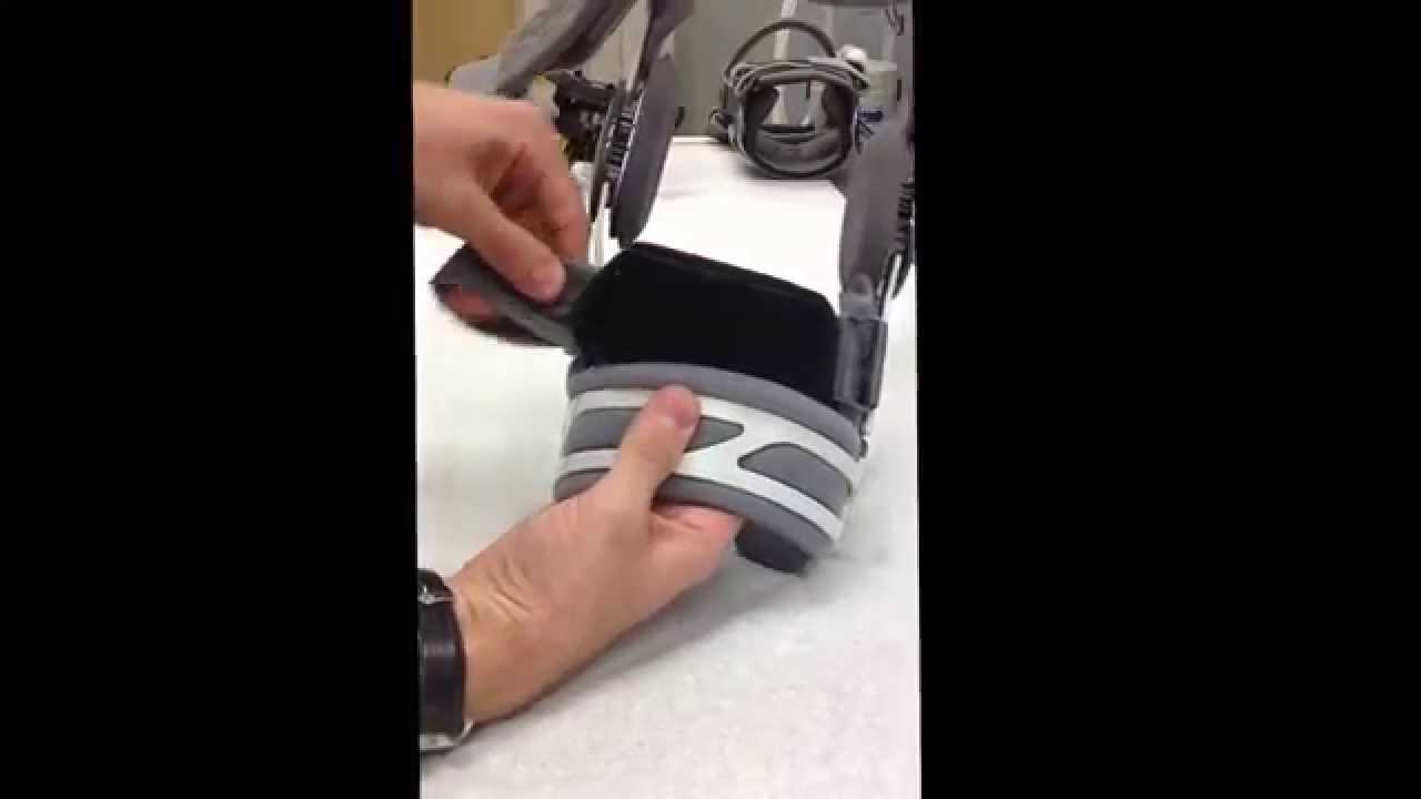 DonJoy AntiMigration Band Knee Brace Installation Close Up YouTube