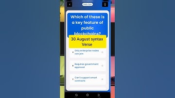 30 August syntax verse Daily Quiz code ✅