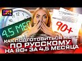 Как подготовиться к ЕГЭ по русскому на 90+ баллов за 4,5 месяца? | Русский язык ЕГЭ | Топскул
