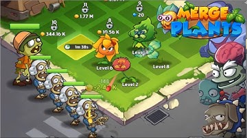 Merge Plants – Monster Defens‪e gameplay trailer ios / android
