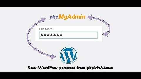 How to reset your WordPress passw0rd/How to reset WordPress passw0rd from phpMyAdmin