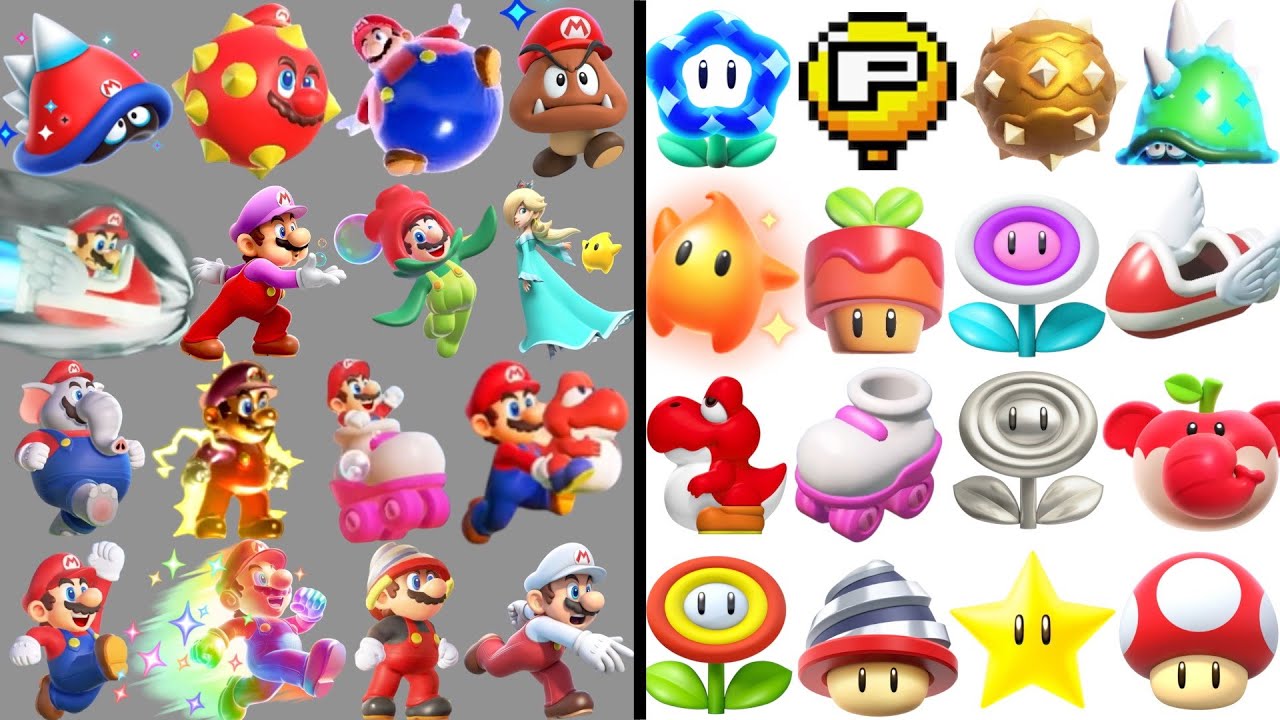 Evolution of all Power-ups in Super Mario Bros Wonder & Meetup in Bellabel Park (2023-2026)