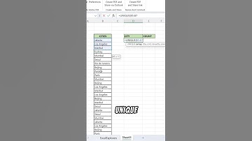 How to count distinct values in a range in Excel #exceltips #shortvideo #excel