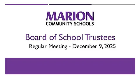 MCS Board Meeting: 12-9-2025