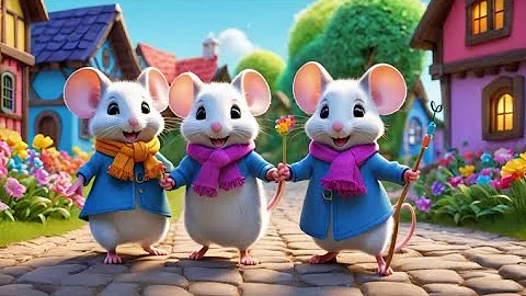 Three Blind Mice Travel to Cheese Valley | Best Nursery Rhymes and Kids Songs Collection
