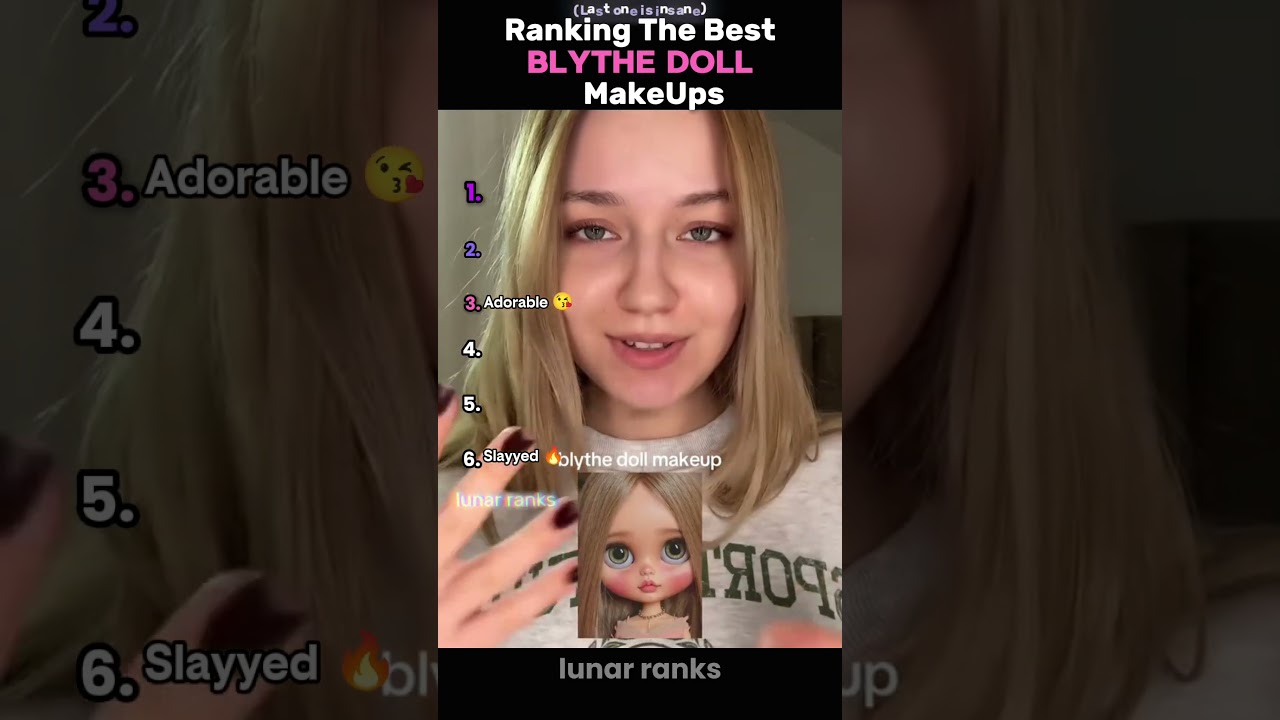 Ranking BEST Blythe Doll MakeUps 🌈 