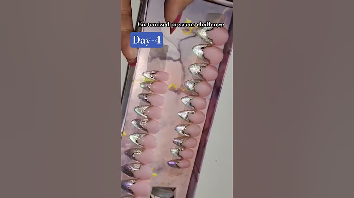 Day-4 of Customized pressons challenge 😍 || #nails #nailart #aliesnailgallery #pressonnails #shorts