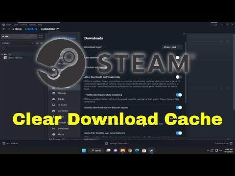 Steam download stuck, not showing progress or keeps restarting