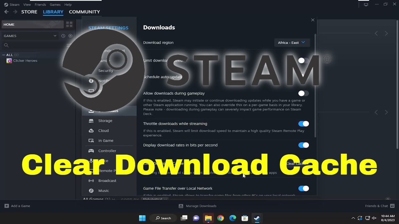 What Happens When You Clear Steam Download Cache - TechWiser