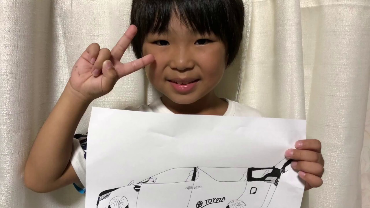 こなちゃんのお絵かきシリーズ トヨタ アルファードを描きました Youtube