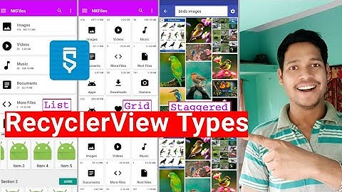 Recycler View Types project in sketchware pro #AndroidAppdeveloper#sketchware #aauraparti