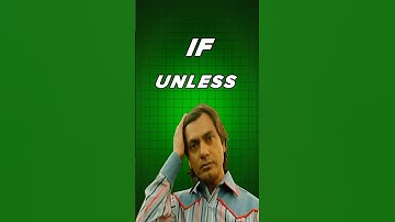 Use of If & Unless in english। Conditional sentence। #shorts