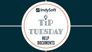 Tip Tuesday - Help Documents