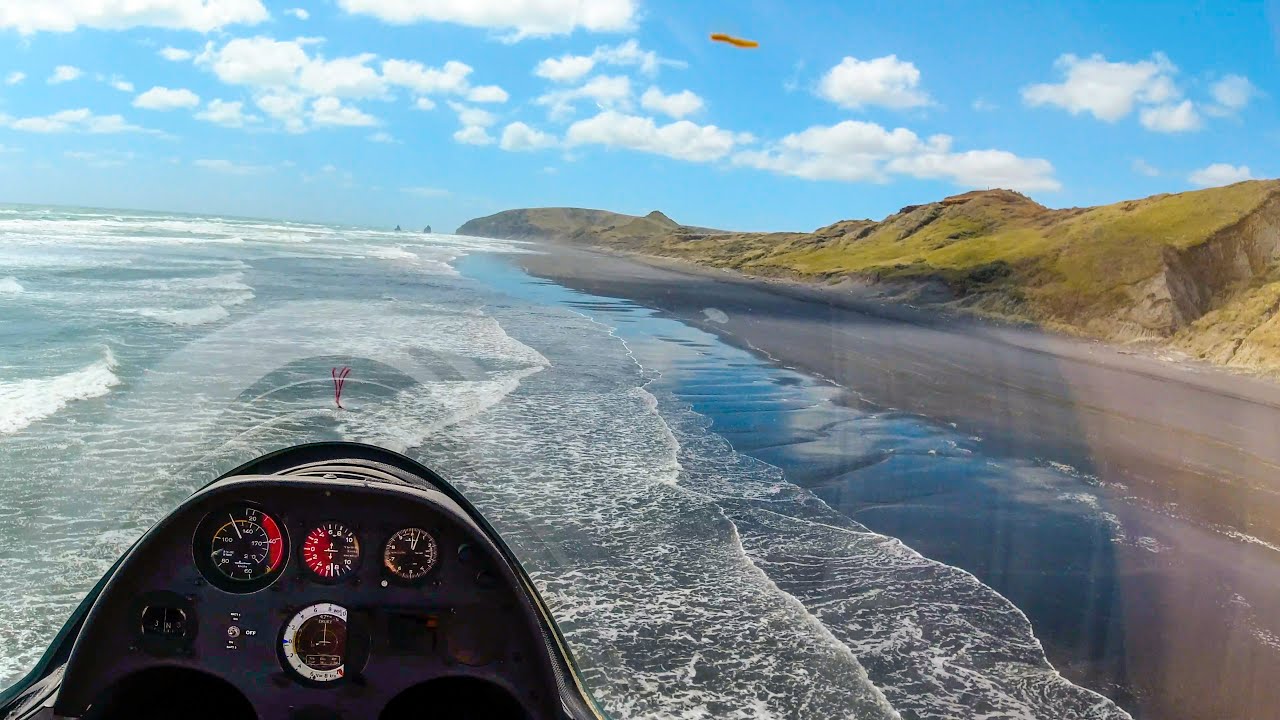 Surfing the Coast of New Zealand by Sailplane YouTube