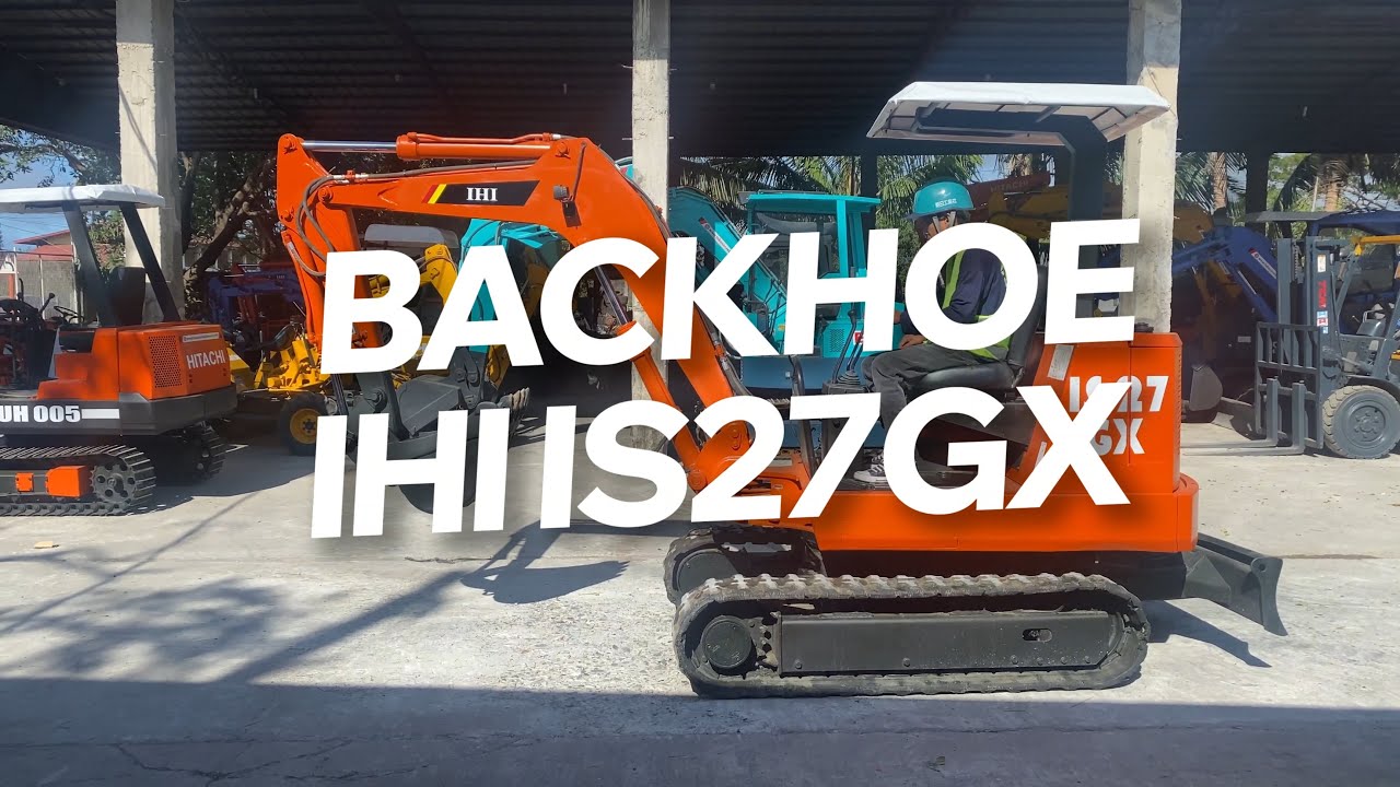 Actual Performance of Backhoe IHI IS27GX with FREE BREAKERLINE - YouTube