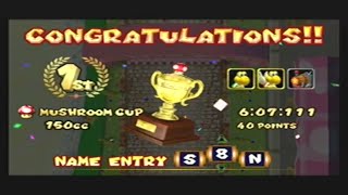 MKDD Speedrun - Mushroom Cup 150cc in 7:29 by RedBeerd (6:07:111 igt)