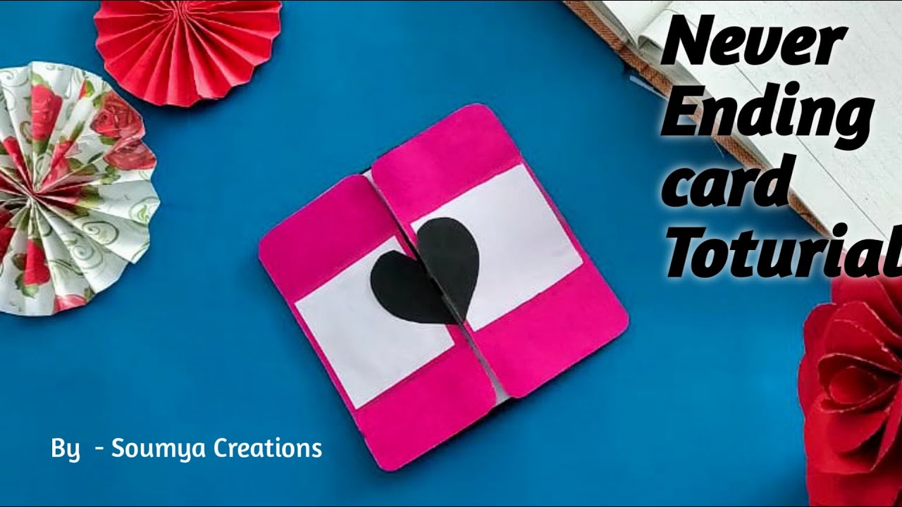 never ending card handmade card diy card youtube