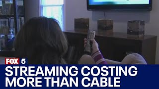 Streaming service prices now cost more than cable TV: Report