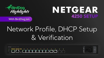 2 - BirdDog Stream Highlights: Netgear 4250: Network Profile, DHCP Setup & Verification