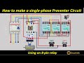 How to make a single-phase Preventer Circuit Using an 8-pin relay  @CircuitInfo#circuit #electrical