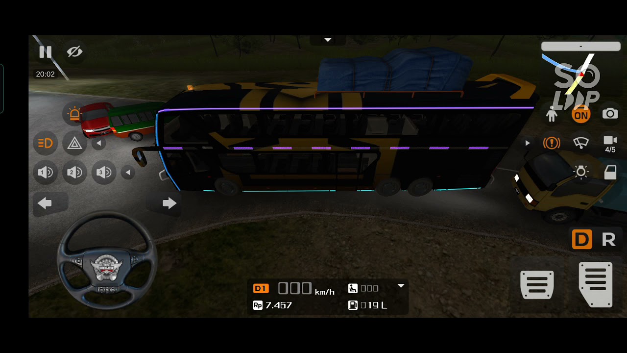 Got a new double cabin bus. Simulation of Indonesian Bus Game... 🚌❤️