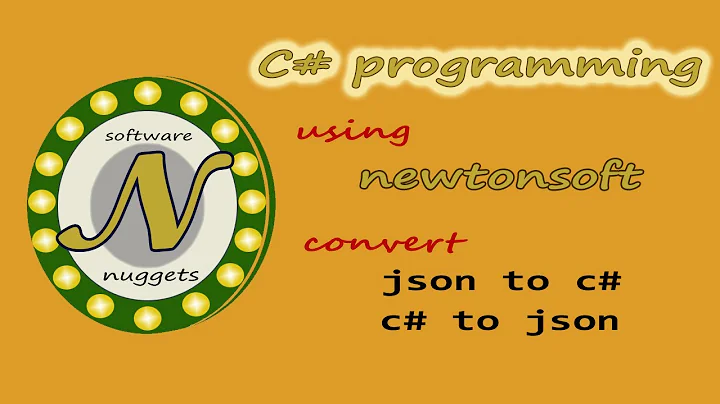 How to convert c# object to json, and json to c# object.  Read and write C# Object/Json.