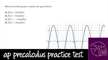 AP Precalculus Practice Test: Unit 3 Question #22 The Graph of f(x) = 3sin(2x)