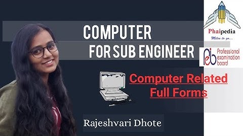 Rapid Course On Computer For Sub Engineer Exam || Vyapam Sub Engineer|| Computer ||Lecture 03