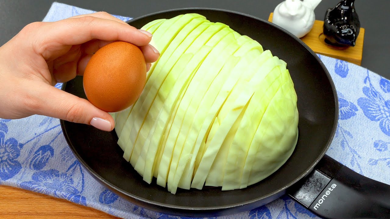 Капуста с яйцом вкуснее пиццы! Супер завтрак всего из нескольких ингредиентов!