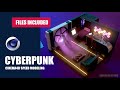 Cyberpunk Low poly room | Cinema4D | Redshift | Project files included
