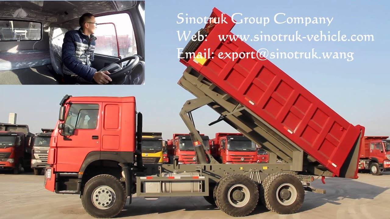 Sinotruk howo 371 dump truck - YouTube