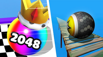 Ball Merge 2048 Vs Rollance Adventure Balls - SpeedRun Gameplay Android, iOS #329