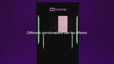 Aco Recycling K-3 Smart Reverse Vending Machine Sorting System #AcoRecycling