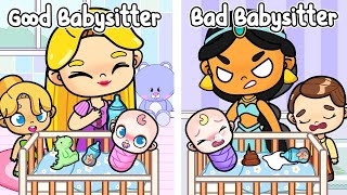 Rapunzel Mother and Daughter But Good VS Bad Babysitter | Princess In Avatar World | Toca Boca