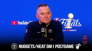 Coach Mike Malone Reacts To Nuggets\/Heat Game 1 | 2023 NBA Finals