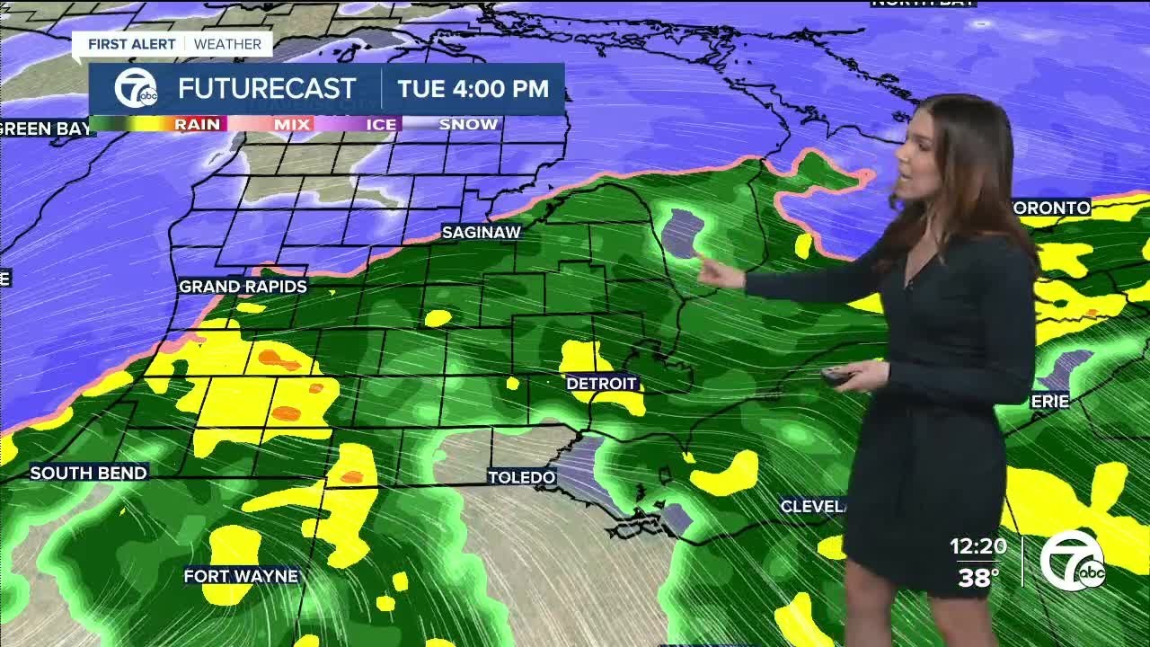 Steady rain Tuesday - YouTube