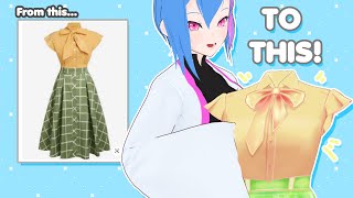 HOW I MADE THIS DRESS IN VROID STUDIO| VROID STUDIO TUTORIAL