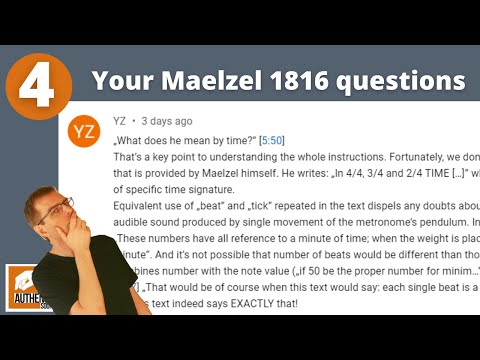 Your input on the 1816 Maelzel Directions - #4