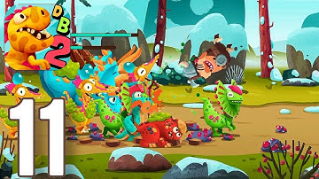 Dino Bash: Travel Through Time - Gameplay Walkthrough Part 11 - Island 9 (ios,Android)